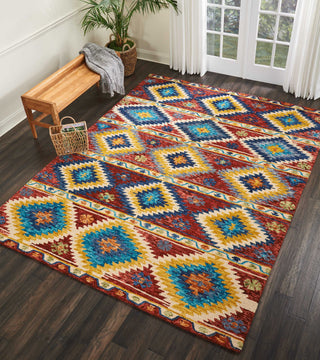 Nourison Vivid VIV02 Multicolor Area Rug Room Image Feature