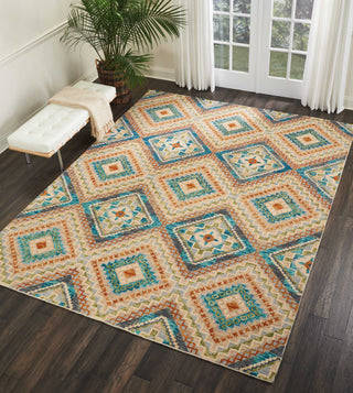 Nourison Vivid VIV06 Ivory Area Rug Room Image