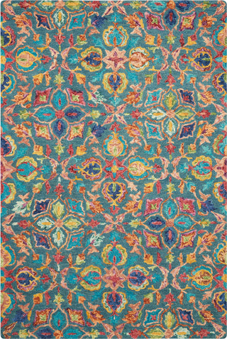 Nourison Vivid VIV08 Teal Area Rug main image