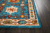 Nourison Vivid VIV09 Teal Area Rug Detail Image