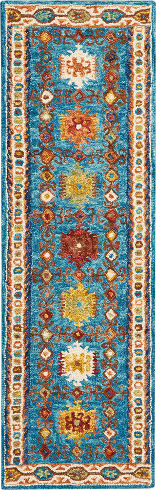 Nourison Vivid VIV09 Teal Area Rug 2'3'' X 7'6'' Runner