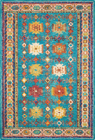 Nourison Vivid VIV09 Teal Area Rug main image