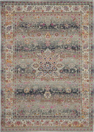 Nourison Vintage Kashan VKA01 Grey Area Rug 4' X 6'