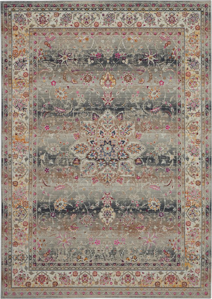 Nourison Vintage Kashan VKA01 Grey Area Rug main image