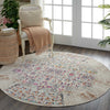 Nourison Vintage Kashan VKA02 Ivory Area Rug 6' Rnd Feature