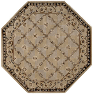 Nourison Versailles Palace VP06 Beige Area Rug 6' Octagon