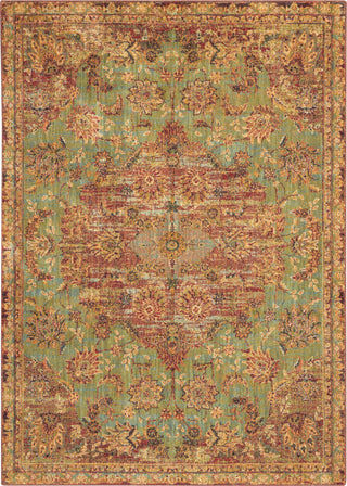 Nourison Vintage Tradition VGT01 Jade Area Rug 4' X 6'