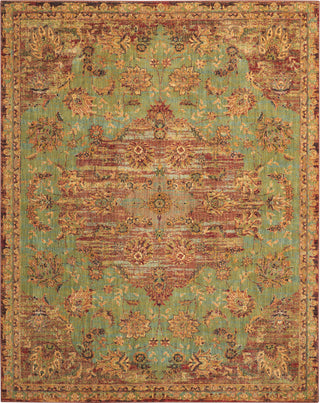 Nourison Vintage Tradition VGT01 Jade Area Rug 8' X 10'