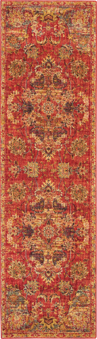 Nourison Vintage Tradition VGT01 Red Area Rug 2' X 8'