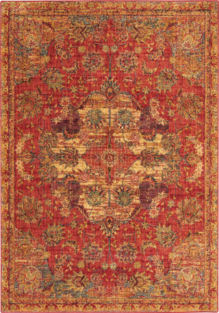 Nourison Vintage Tradition VGT01 Red Area Rug 4' X 6'