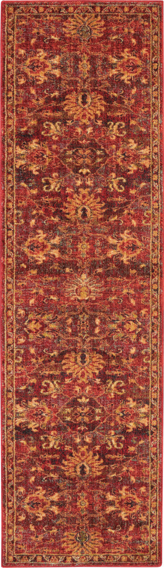 Nourison Vintage Tradition VGT02 Brick Area Rug Room Image Feature