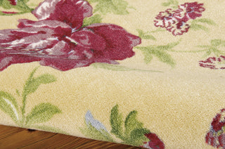 Nourison Artisanal Delight WAD01 Forever Yours Buttercup Area Rug by Waverly 5' X 7' Texture Shot