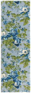 Nourison Artisanal Delight WAD01 Forever Yours Sky Area Rug by Waverly 3' X 8'