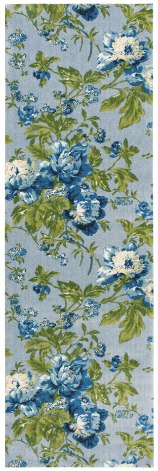 Nourison Artisanal Delight WAD01 Forever Yours Sky Area Rug by Waverly 3' X 8'