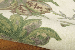 Nourison Artisanal Delight WAD06 Felicite Leaf Area Rug by Waverly 5' X 7' Texture Shot