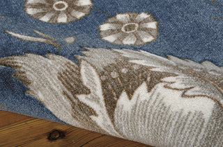 Nourison Artisanal Delight WAD07 Fanciful Indigo Area Rug by Waverly 5' X 7' Texture Shot