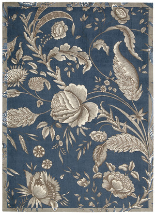 Nourison Artisanal Delight WAD07 Fanciful Indigo Area Rug by Waverly 5' X 7'