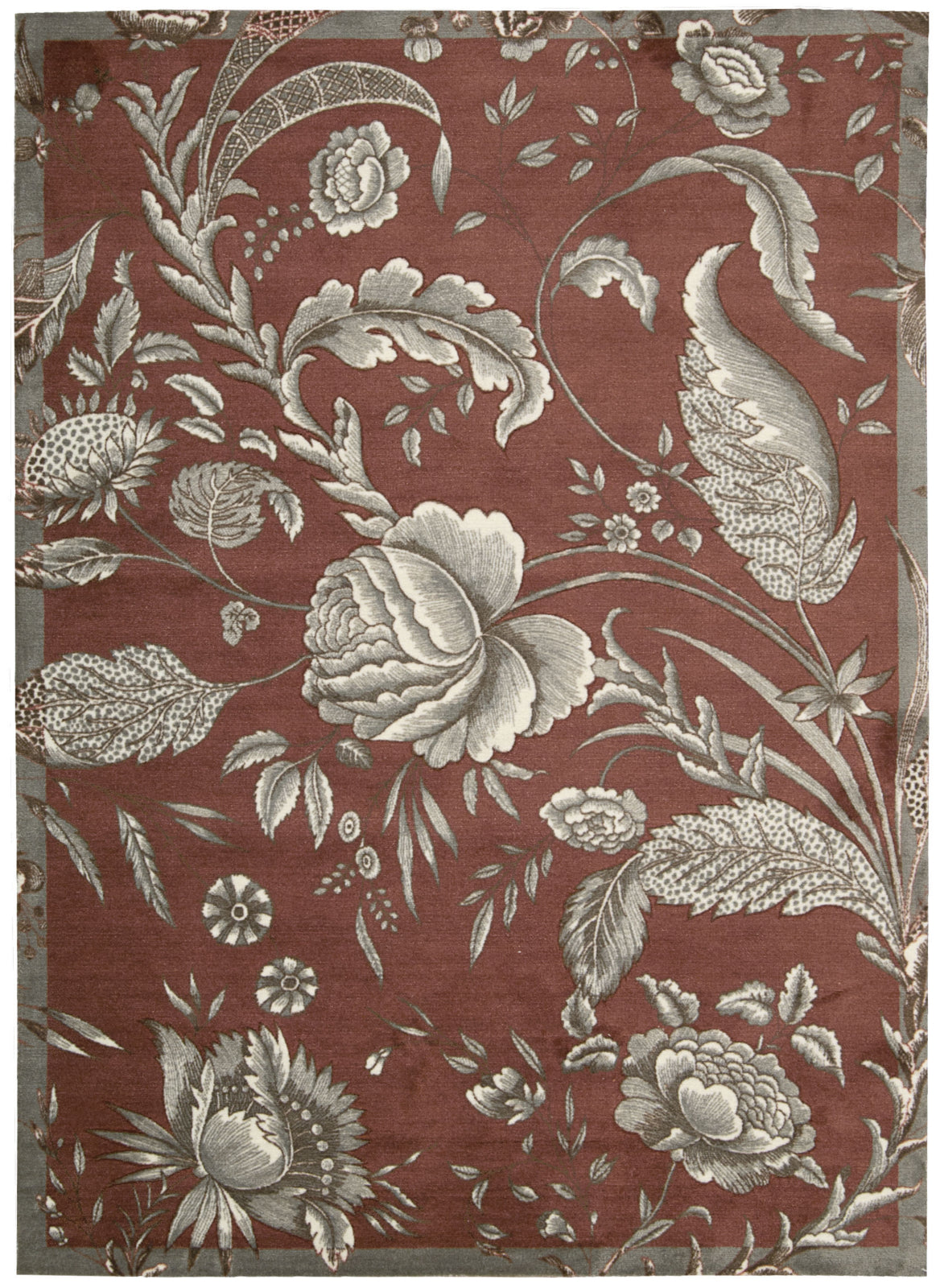 Nourison Artisanal Delight WAD07 Fanciful Russet Area Rug by Waverly main image