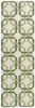 Nourison Artisanal Delight WAD09 Groovy Grille Leaf Area Rug by Waverly 3' X 8'