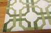 Nourison Artisanal Delight WAD09 Groovy Grille Leaf Area Rug by Waverly 5' X 7' Corner Shot