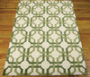 Nourison Artisanal Delight WAD09 Groovy Grille Leaf Area Rug by Waverly 5' X 7' Floor Shot