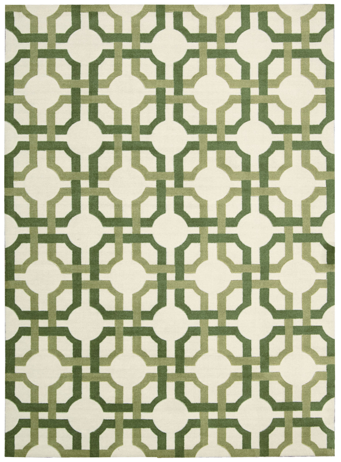Nourison Artisanal Delight WAD09 Groovy Grille Leaf Area Rug by Waverly main image