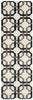 Nourison Artisanal Delight WAD09 Groovy Grille Licorice Area Rug by Waverly 3' X 8'
