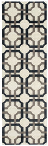 Nourison Artisanal Delight WAD09 Groovy Grille Licorice Area Rug by Waverly 3' X 8'