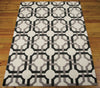 Nourison Artisanal Delight WAD09 Groovy Grille Licorice Area Rug by Waverly 5' X 7' Floor Shot