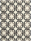 Nourison Artisanal Delight WAD09 Groovy Grille Licorice Area Rug by Waverly main image