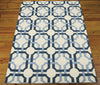 Nourison Artisanal Delight WAD09 Groovy Grille Sky Area Rug by Waverly 5' X 7' Floor Shot