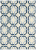 Nourison Artisanal Delight WAD09 Groovy Grille Sky Area Rug by Waverly main image