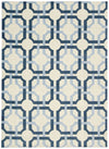 Nourison Artisanal Delight WAD09 Groovy Grille Sky Area Rug by Waverly main image