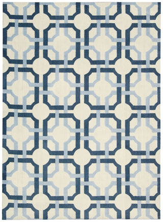 Nourison Artisanal Delight WAD09 Groovy Grille Sky Area Rug by Waverly main image