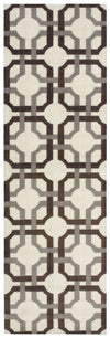 Nourison Artisanal Delight WAD09 Groovy Grille Tobacco Area Rug by Waverly 3' X 8'