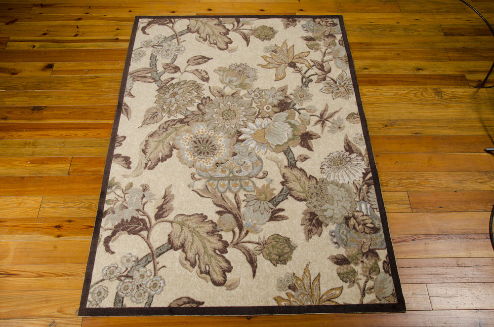 Nourison Artisanal Delight WAD20 Graceful Garden Birch Area Rug by Waverly 5' X 7' Floor Shot Feature