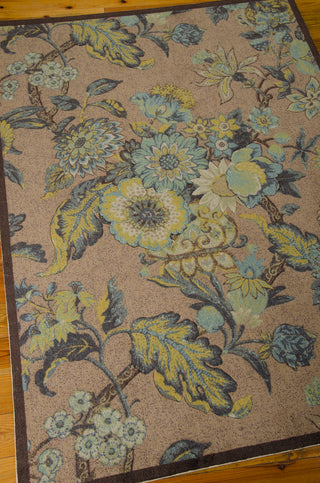 Nourison Artisanal Delight WAD20 Graceful Garden Blue Jay Area Rug by Waverly 5' X 7' Floor Shot