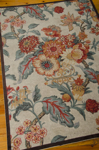 Nourison Artisanal Delight WAD20 Graceful Garden Poppy Area Rug by Waverly 5' X 7' Floor Shot