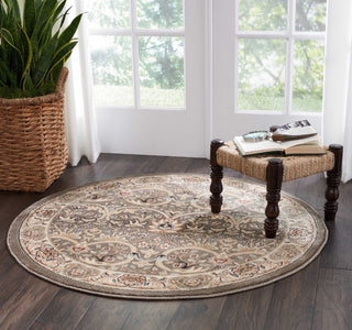 Nourison Walden WAL03 Grey Area Rug Room Image Feature