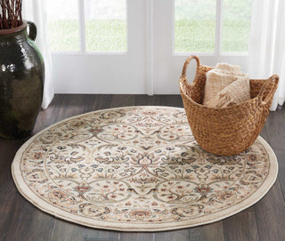 Nourison Walden WAL03 Ivory Area Rug Room Image Feature