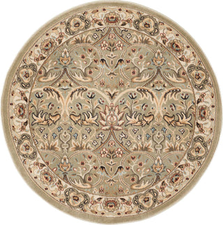 Nourison Walden WAL03 Light Green Area Rug 3' 9'' Round