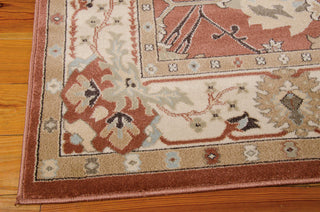 Nourison Walden WAL04 Brick Area Rug Corner Image