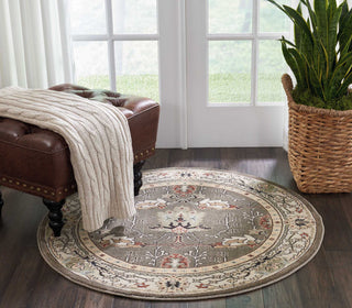 Nourison Walden WAL04 Grey Area Rug Room Image