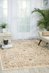 Nourison Walden WAL03 Ivory Area Rug Room Image Feature