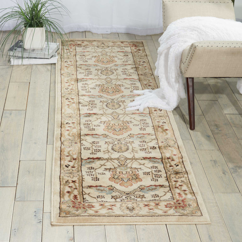 Nourison Walden WAL04 Ivory Area Rug Room Image Feature