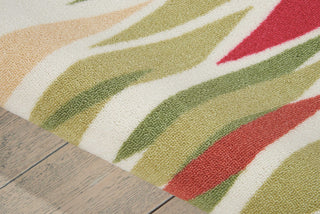 Nourison Sun and Shade SND01 Bits Pieces Blossom Area Rug by Waverly