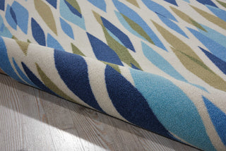 Nourison Sun and Shade SND01 Bits Pieces Seaglass Area Rug by Waverly Detail Image