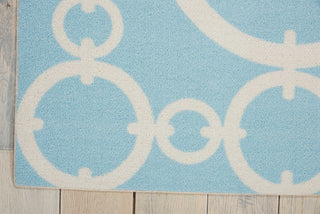 Nourison Sun and Shade SND02 Connected Aquamarine Area Rug by Waverly Corner Image