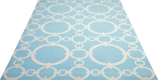 Nourison Sun and Shade SND02 Connected Aquamarine Area Rug by Waverly Main Image