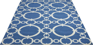 Nourison Sun and Shade SND02 Connected Navy Area Rug by Waverly Main Image